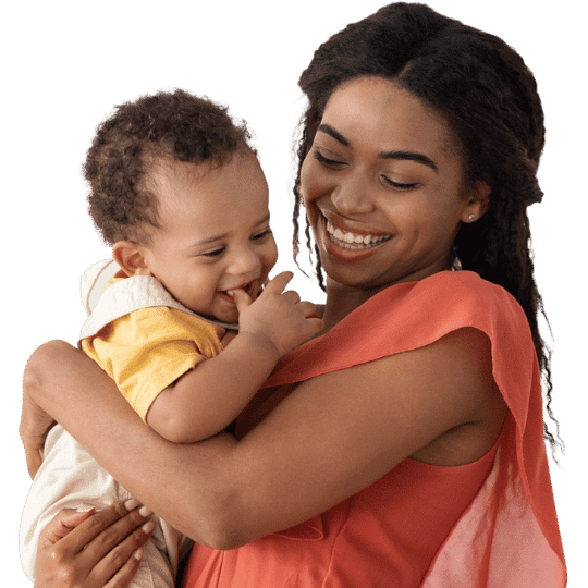 child-care-portrait-of-smiling-black-mother